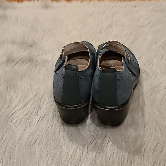 Jambu womens teal velcro side Mary Jane with heel size 8.5 - Picture 5 of 13